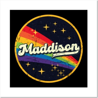 Maddison // Rainbow In Space Vintage Grunge-Style Posters and Art